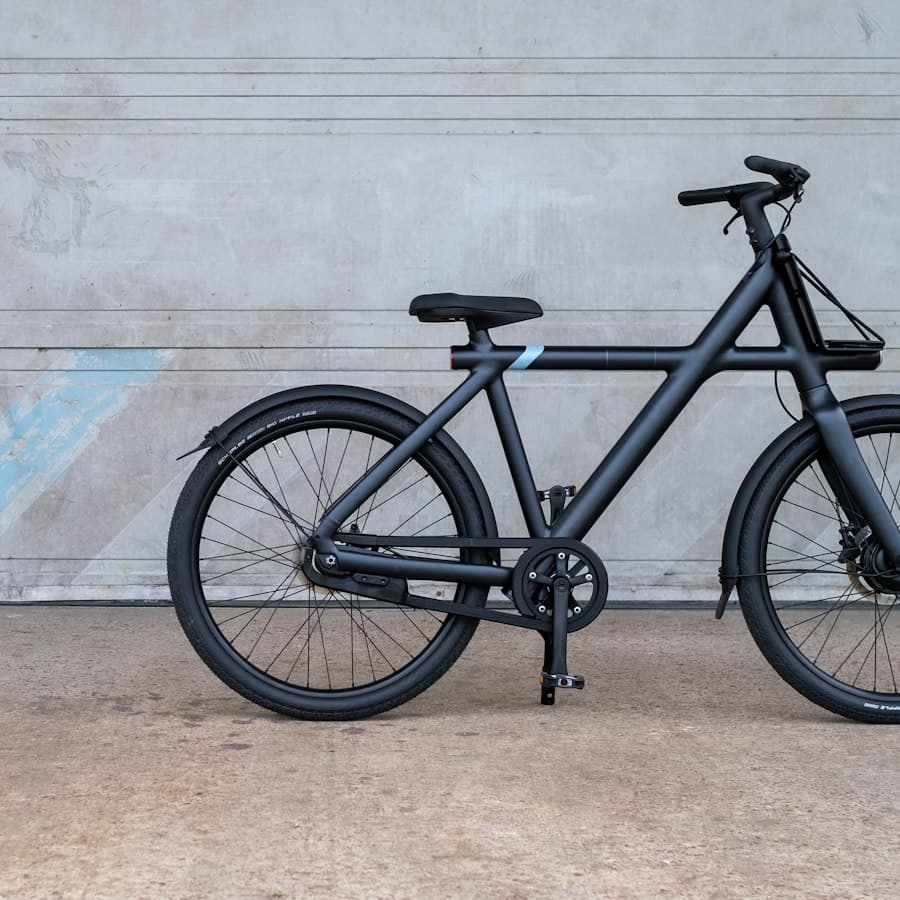 Bike elétrica urbana cinza